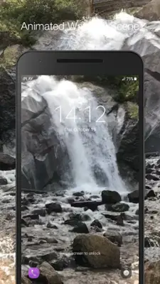 Waterfall Live Wallpaper android App screenshot 1